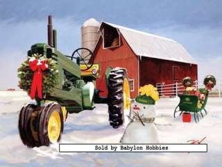 NEW Masterpieces jigsaw puzzle 500 pcs John Deere Christmas On The 