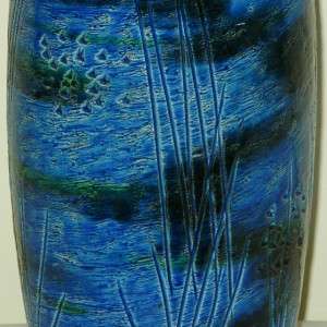 Mid Century Modern Italian Blue Raymor Bitossi Era Pottery Ceramic 