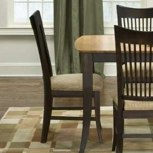  Astoria Slat Back Side Chair in Chocolate [Set of 2]