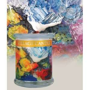 21oz. Rainbow Radiance Wooden Wick Village Candle 