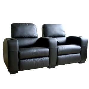  Wholesale Interiors Set of Two Showtime Leather Home Theater Seats 