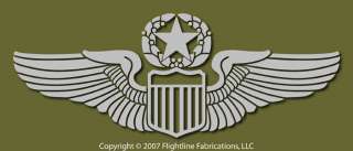 US Air Force Command Pilot Wings Vinyl Sticker VLCPW2  