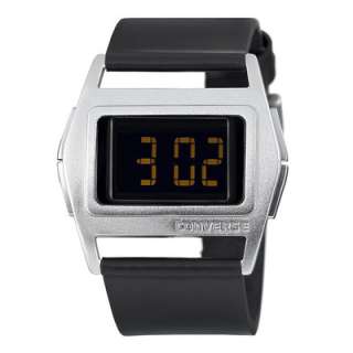 VR005005 Converse Unisex Lowboy Thin Black Aluminum Digital Watch 