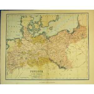 Map Russia North Germany Baltic North Sea Europe 