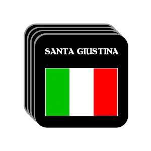  Italy   SANTA GIUSTINA Set of 4 Mini Mousepad Coasters 