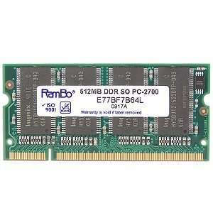  Hynix 512MB DDR RAM PC 2700 200 Pin SODIMM Major/3rd Electronics