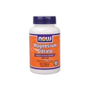  Magnesium Citrate 200 mg 100 Tablets NOW Foods Health 