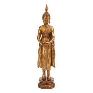  32 Gold Buddha Meditating Statue Sculpture