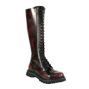  MACHINIST 20 20 Eyelet Double Zippered S/T Le Calf Boot 