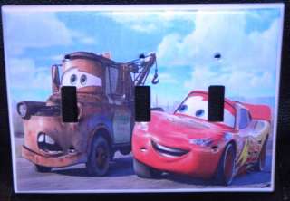 Disney Pixar CARS TRIPPLE LIGHT SWITCH COVER *LOOK*  