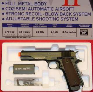   WWII 1911 FULL METAL 1911a1 Blow Back AIRSOFT Single Stack Style Grip