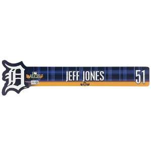  Detroit Tigers Jeff Jones 2011 ALCS Locker Nameplate 