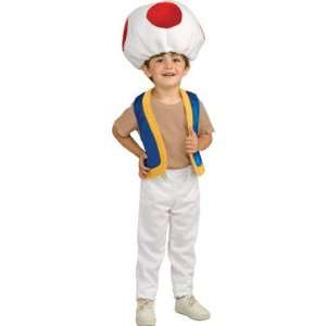  Super Mario Brothers Childs Costume, Toad Costume Small 