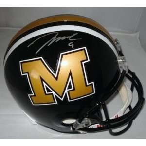  Autographed Jeremy Maclin Helmet   Missouri Tigers FS JSA 