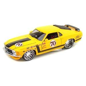  1970 Ford Mustang Boss 302 1/24 Orange # 70 Toys & Games