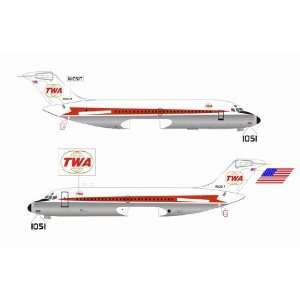  Jet X TWA DC 9 Model Airplane 