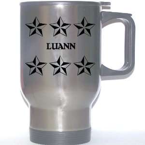  Personal Name Gift   LUANN Stainless Steel Mug (black 