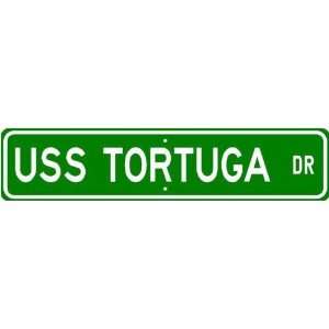 USS TORTUGA LSD 46 Street Sign   Navy 