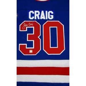 JIM CRAIG 1980 Olympic Autographed USA Gold Medal Jersey (BLUE 