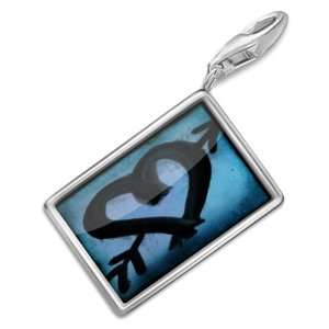 FotoCharms Heart / love arrow   Charm with Lobster Clasp For Charms 