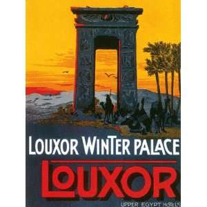  LOUXOR WINTER PALACE UPPER EGYPT HOTELS POSTER ON CANVAS 