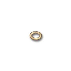  Gold Plated 3mm Oval Open Jump Rings (48) Arts, Crafts 