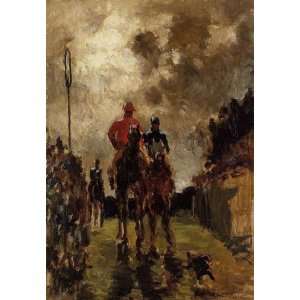 Oil Painting Jockeys Henri De Toulouse Lautrec Hand 