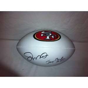Joe Montana & Jerry Rice Autographed Hand Signed San Francisco 49ers 