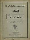 1949 TV Service Manual DuMont Philco RCA Motorola GE Hallicrafters 