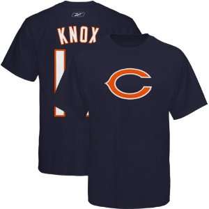  NFL Reebok Chicago Bears #13 Johnny Knox Navy Blue 