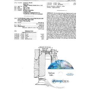  NEW Patent CD for FASTENER INCLUDING EXPANDER MEANS AND JOINT 