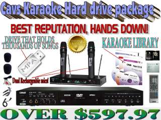 KARAOKE PLAYER CAVS 203G USB 203 MACHINE HARD DRIVE CDG  