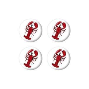  Lobster   Wheel Center Cap 3D Domed Set of 4 Stickers 