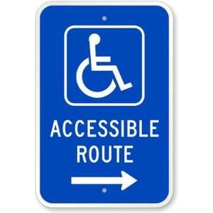  Accessible Route (with Right Arrow) (with Graphic 