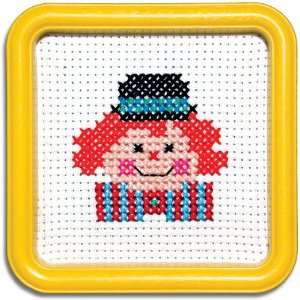  Easy Street Little Folks Happy Circus Clown Counted Cross 