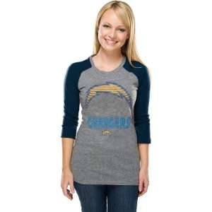  San Diego Chargers Womens Sport Princess 3/4 Sleeve T 