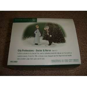 Department 56 City Professions Doctor and Nurse (set of 2) Christmas 