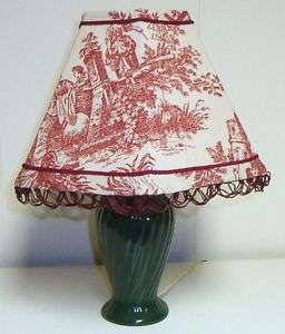 French Country Lampshade Country Life Toile Red / Ivory  