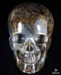Huge 4.3 Labradorite Carved Crystal Skull, Healing  