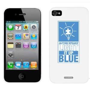 Autism Speaks Light it Up Blue design on iPhone 4 / 4S Thinshield Snap 