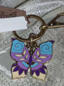LUCKY BRAND BUTTERFLY KEY CHAIN RING FOB NWT  