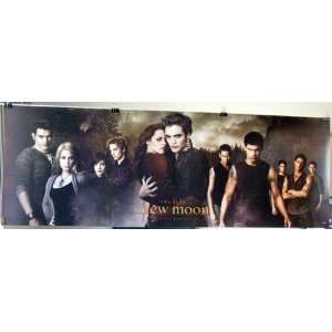 Twilight New Moon very horizontal cast POSTER 40 x 14 Robert Pattinson 