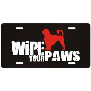    New  Lowchen / Wipe Your Paws  License Plate Dog