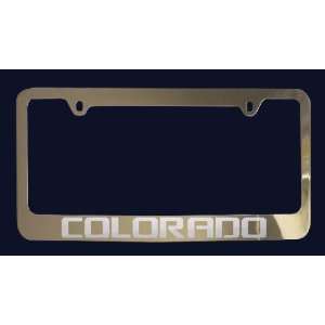  Chevrolet Colorado License Plate Frame (Zinc Metal 