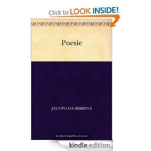 Poesie (Italian Edition) Jacopo da Bibbiena  Kindle Store