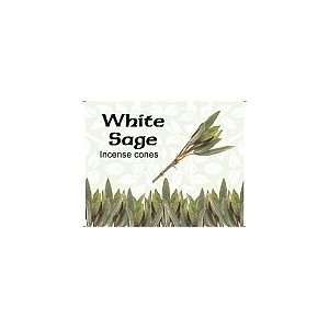  White Sage Cones   Kamini Incense   Case Pack of Twelve 