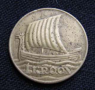 1934 Estonia Kroon Coin KM16  