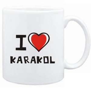  Mug White I love Karakol  Cities