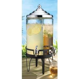  2.5 Gallon Dual Glass Lemonade Dispenser With Stainless 