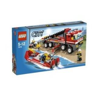  LEGO City Set #7213 OffRoad Fire Truck & Fireboat Toys 